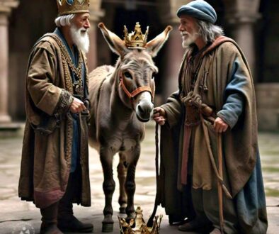 King fisherman and donkey